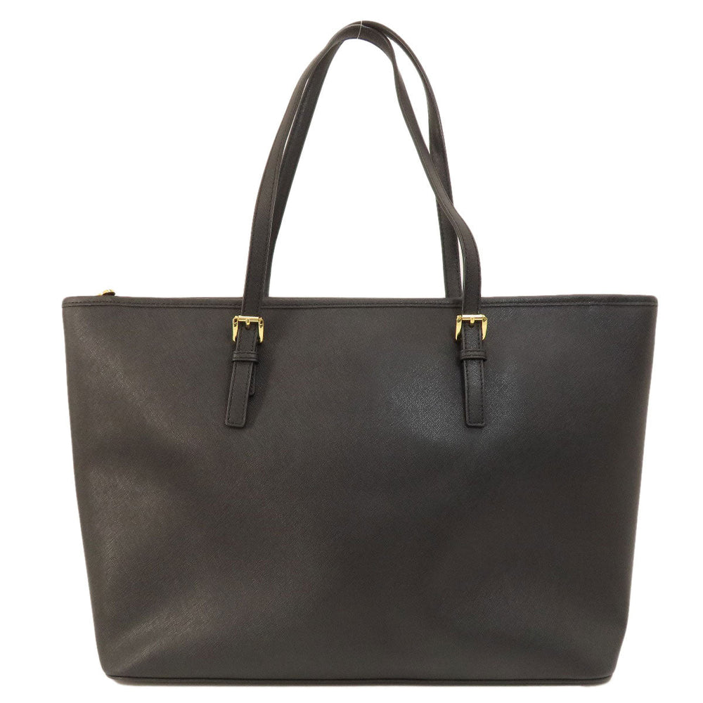 MICHAEL KORS Tote Bag leather Brown logo Women Used Authentic