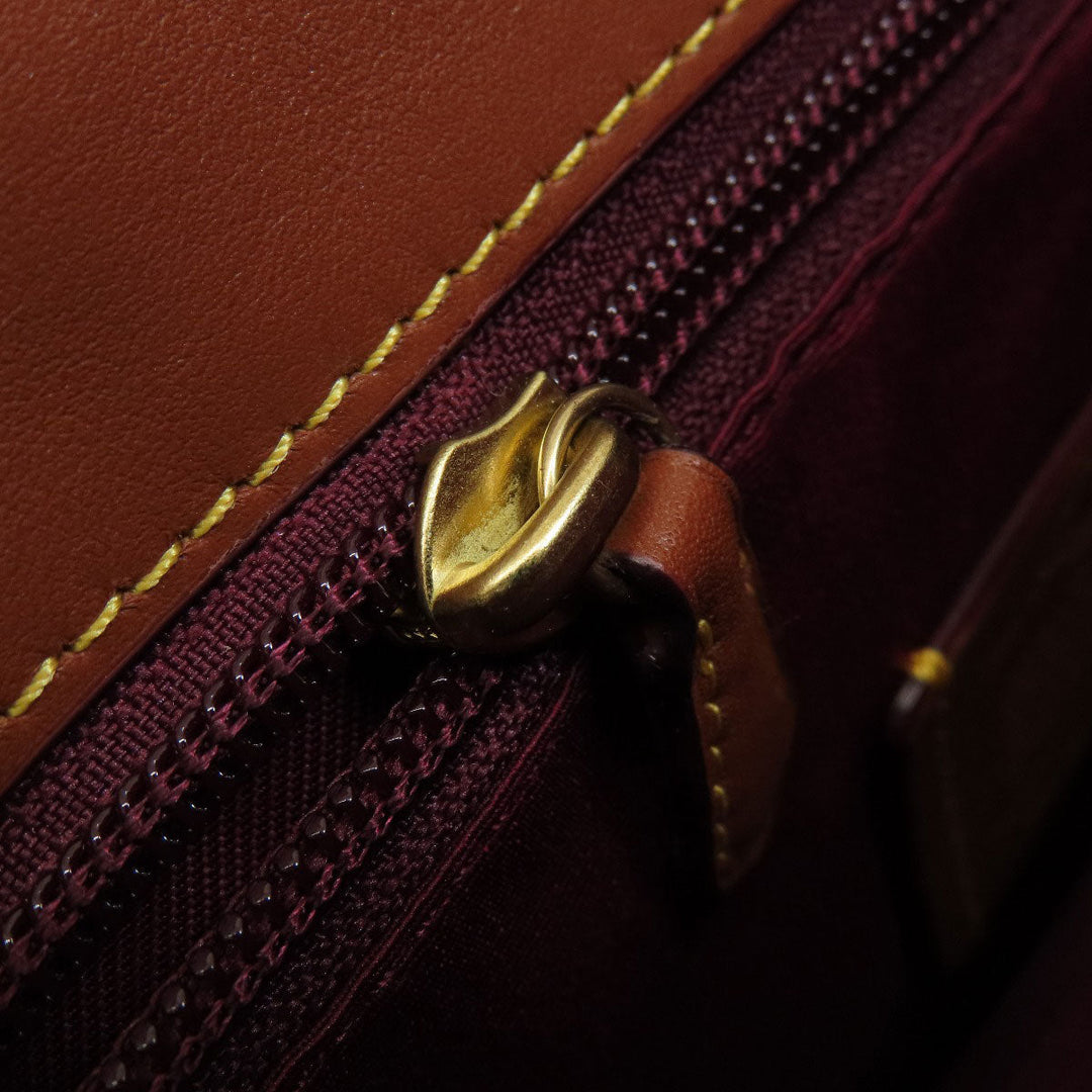 COACH Tote Bag 32714 PVC Brown Signature Women Used Authentic