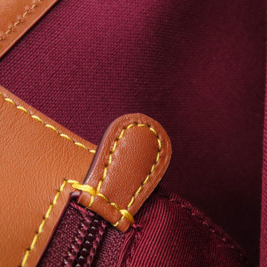 COACH Tote Bag 32714 PVC Brown Signature Women Used Authentic