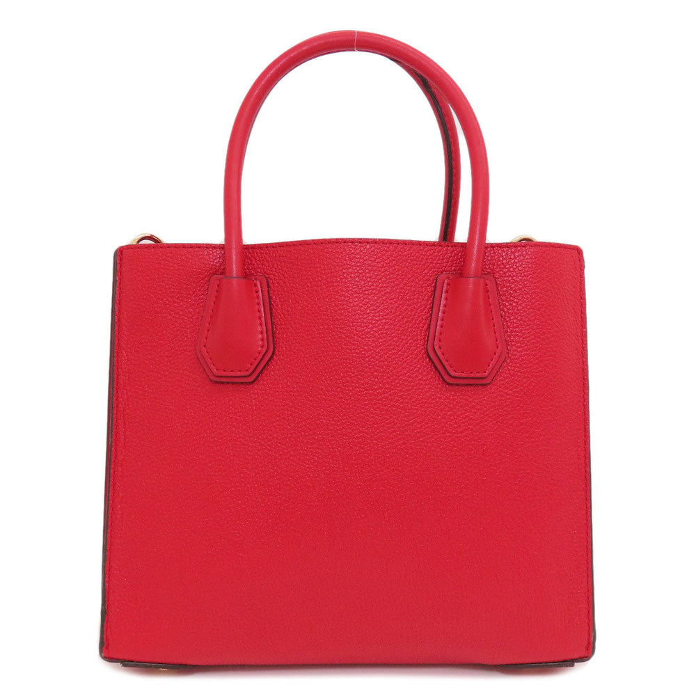 MICHAEL KORS Handbag leather Red 2WAY Women Used Authentic