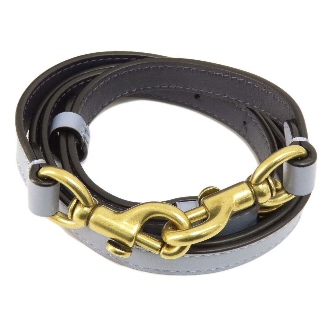 COACH Tote Bag 73720 leather Navy logoMetal 2WAY