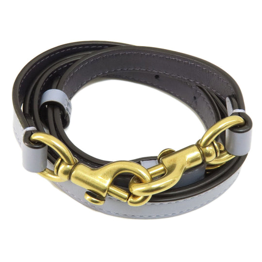 COACH Tote Bag 73720 leather Navy logoMetal 2WAY