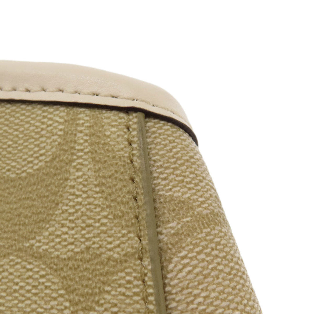 COACH Handbag F58310 PVC beige Signature 2WAY Women Used Authentic