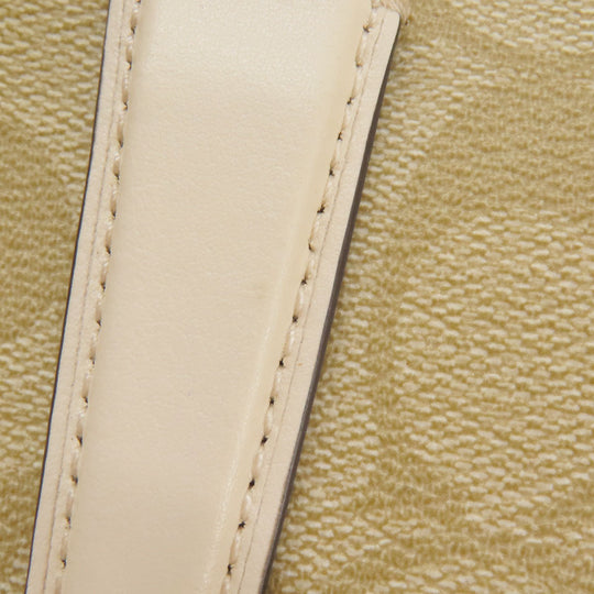 COACH Handbag F58310 PVC beige Signature 2WAY Women Used Authentic