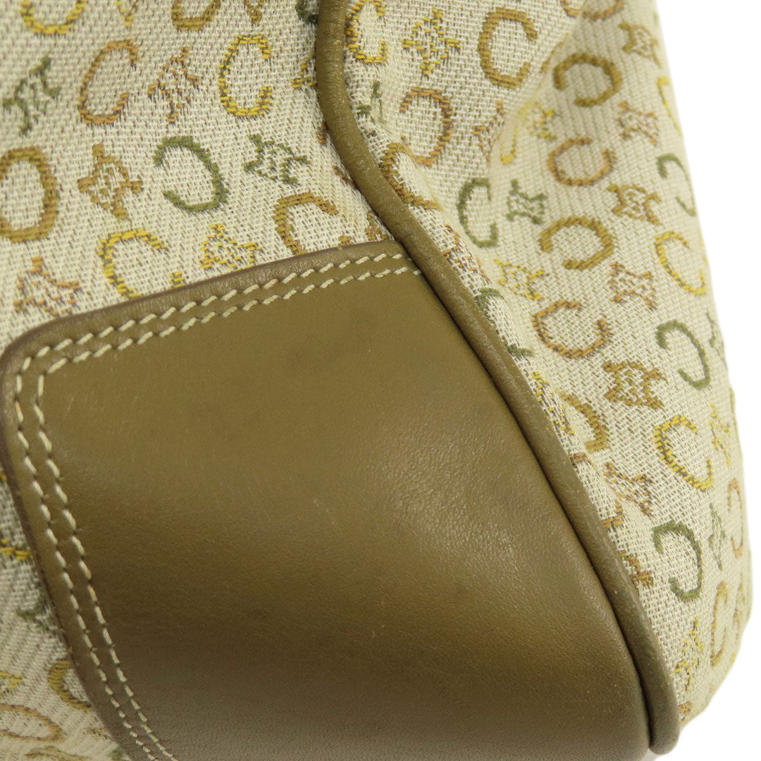 CELINE Boston Duffel bag canvas Brown C Macadam Women Used Authentic