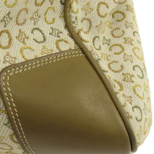 CELINE Boston Duffel bag canvas Brown C Macadam Women Used Authentic