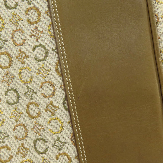 CELINE Boston Duffel bag canvas Brown C Macadam Women Used Authentic