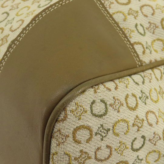 CELINE Boston Duffel bag canvas Brown C Macadam Women Used Authentic