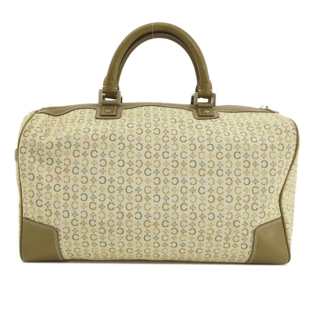 CELINE Boston Duffel bag canvas Brown C Macadam Women Used Authentic