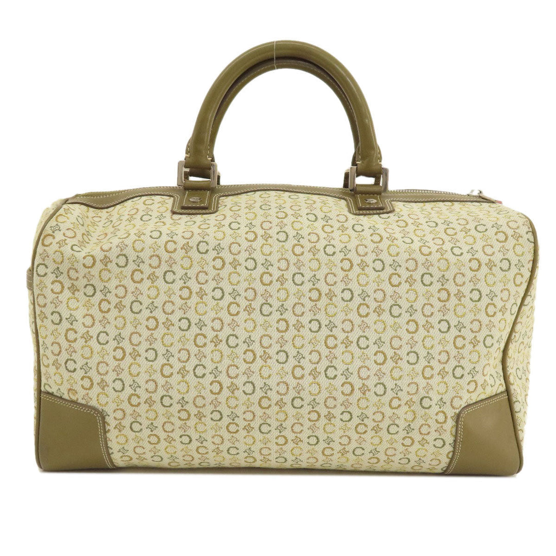 CELINE Boston Duffel bag canvas Brown C Macadam Women Used Authentic