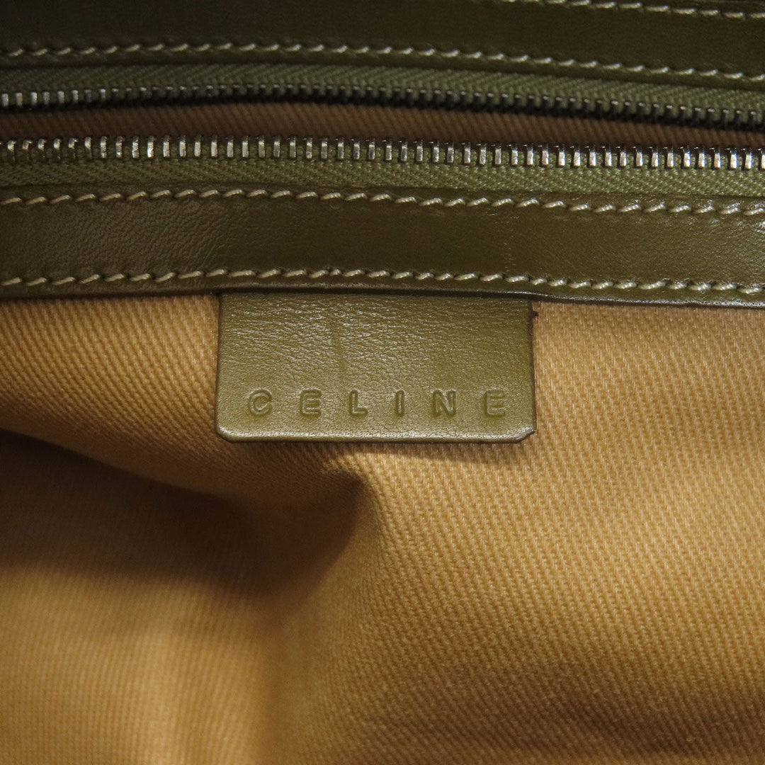 CELINE Boston Duffel bag canvas Brown C Macadam Women Used Authentic