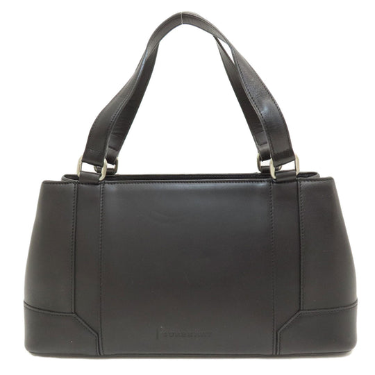 BURBERRY Handbag leather black logo