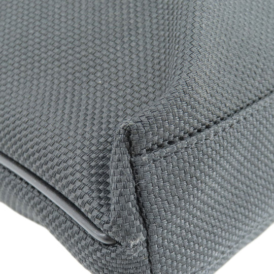 COACH Shoulder Bag F37609 Nylon canvas, leather black logo Women Used Authentic