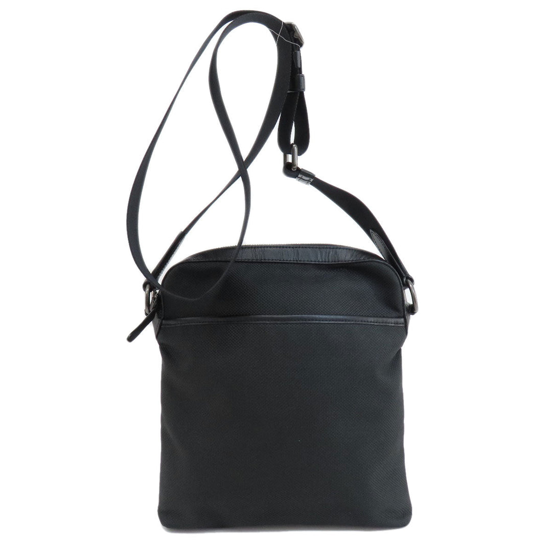 COACH Shoulder Bag F37609 Nylon canvas, leather black logo Women Used Authentic