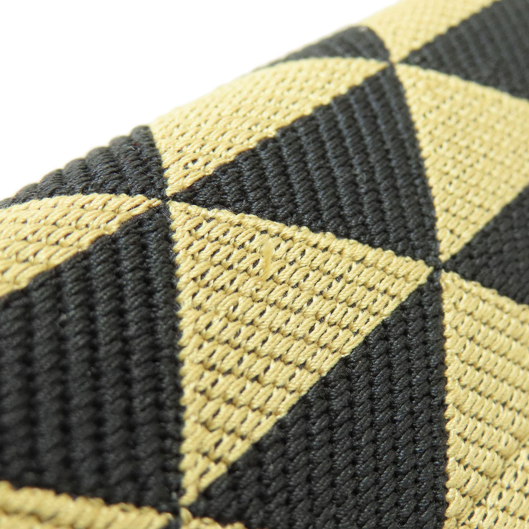 PRADA Handbag 1BA354 canvas black Symbol Embroidery Fabric Small 2WAY Women Used Authentic