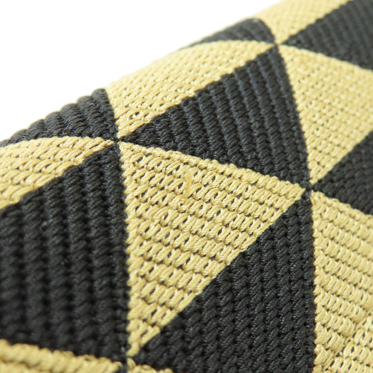 PRADA Handbag 1BA354 canvas black Symbol Embroidery Fabric Small 2WAY Women Used Authentic
