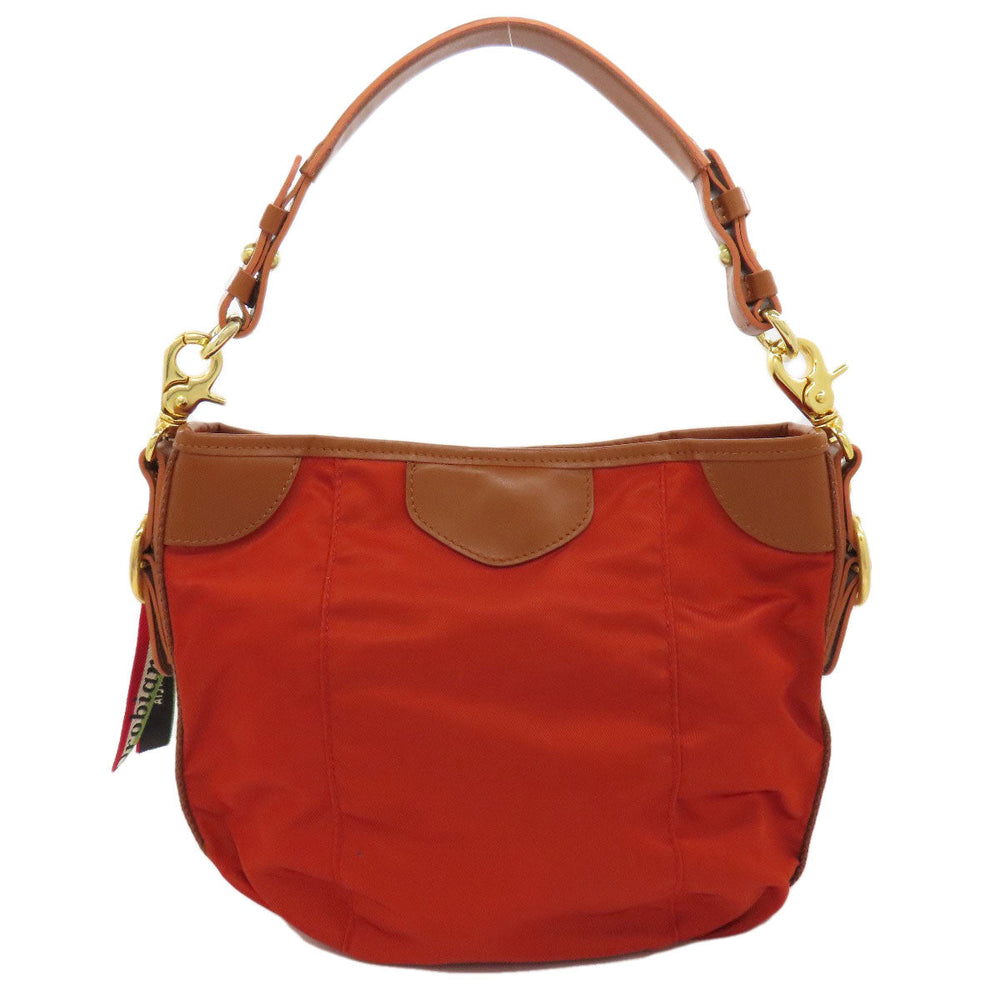 Orobianco Handbag Nylon Orange 2WAY
