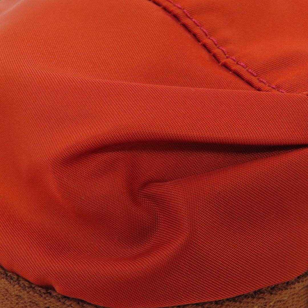 Orobianco Handbag Nylon Orange 2WAY