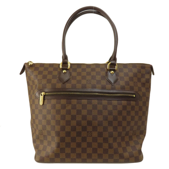 LOUIS VUITTON Tote Bag N51181 Damier canvas Brown Saleya GM Damier Ebene Women Used Authentic