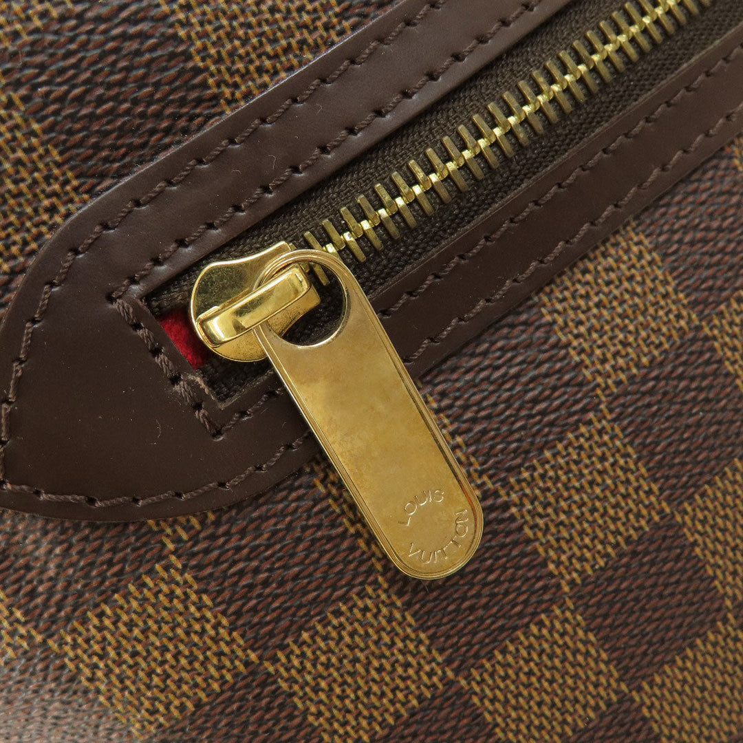 LOUIS VUITTON Tote Bag N51181 Damier canvas Brown Saleya GM Damier Ebene Women Used Authentic