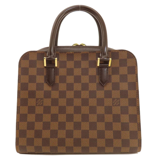 LOUIS VUITTON Handbag N51155 Damier canvas Brown Triana Damier Ebene Women Used Authentic
