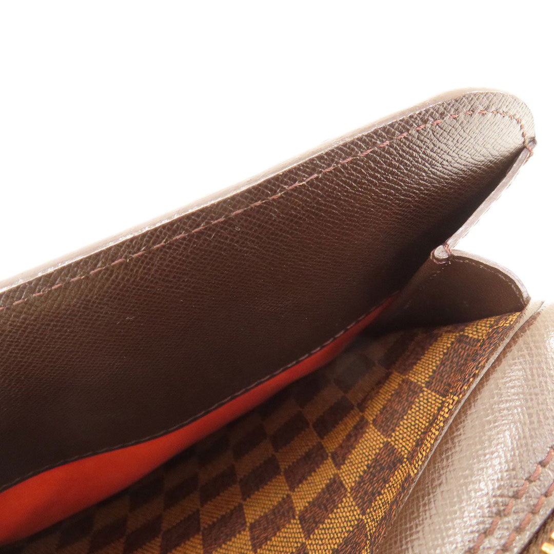 LOUIS VUITTON Handbag N51155 Damier canvas Brown Triana Damier Ebene Women Used Authentic