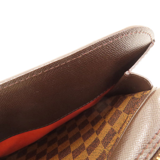 LOUIS VUITTON Handbag N51155 Damier canvas Brown Triana Damier Ebene Women Used Authentic