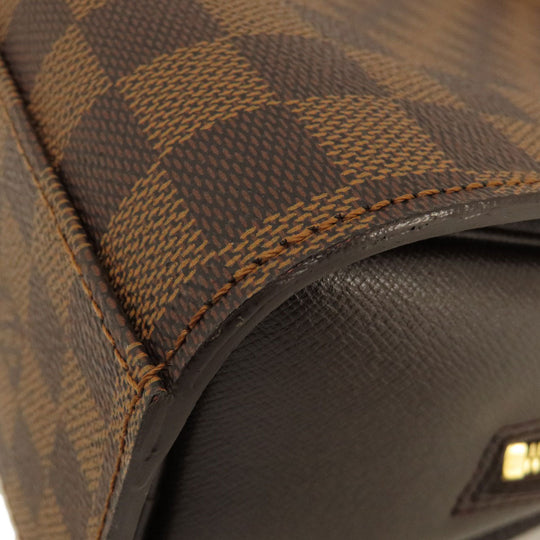 LOUIS VUITTON Handbag N51155 Damier canvas Brown Triana Damier Ebene Women Used Authentic