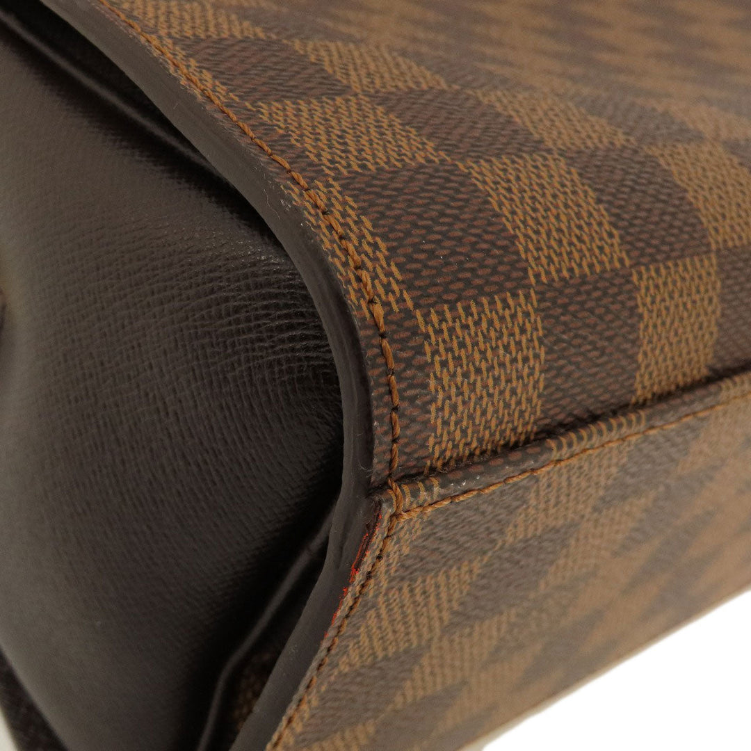 LOUIS VUITTON Handbag N51155 Damier canvas Brown Triana Damier Ebene Women Used Authentic