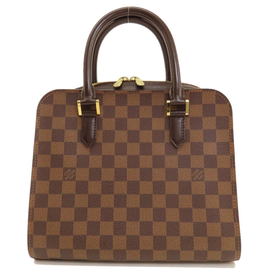 LOUIS VUITTON Handbag N51155 Damier canvas Brown Triana Damier Ebene Women Used Authentic