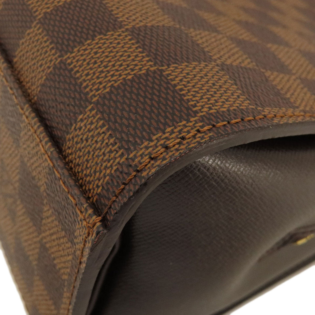 LOUIS VUITTON Handbag N51155 Damier canvas Brown Triana Damier Ebene Women Used Authentic