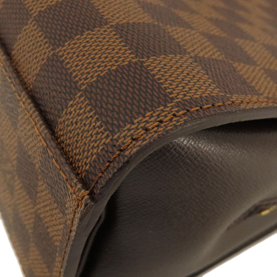 LOUIS VUITTON Handbag N51155 Damier canvas Brown Triana Damier Ebene Women Used Authentic