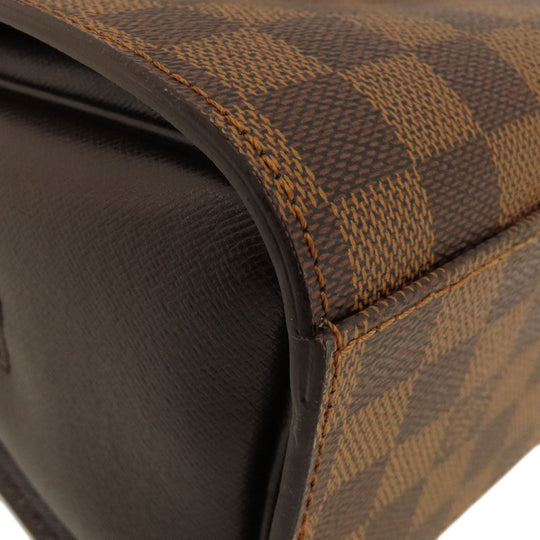 LOUIS VUITTON Handbag N51155 Damier canvas Brown Triana Damier Ebene Women Used Authentic