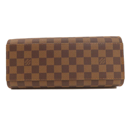 LOUIS VUITTON Handbag N51155 Damier canvas Brown Triana Damier Ebene Women Used Authentic