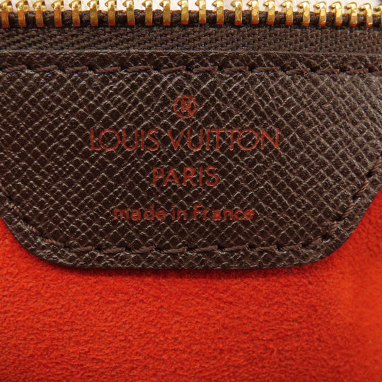 LOUIS VUITTON Handbag N51155 Damier canvas Brown Triana Damier Ebene Women Used Authentic