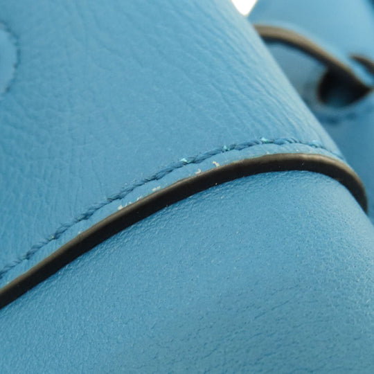 LOEWE Handbag Calfskin blue Hammock mini 2WAY Women Used Authentic
