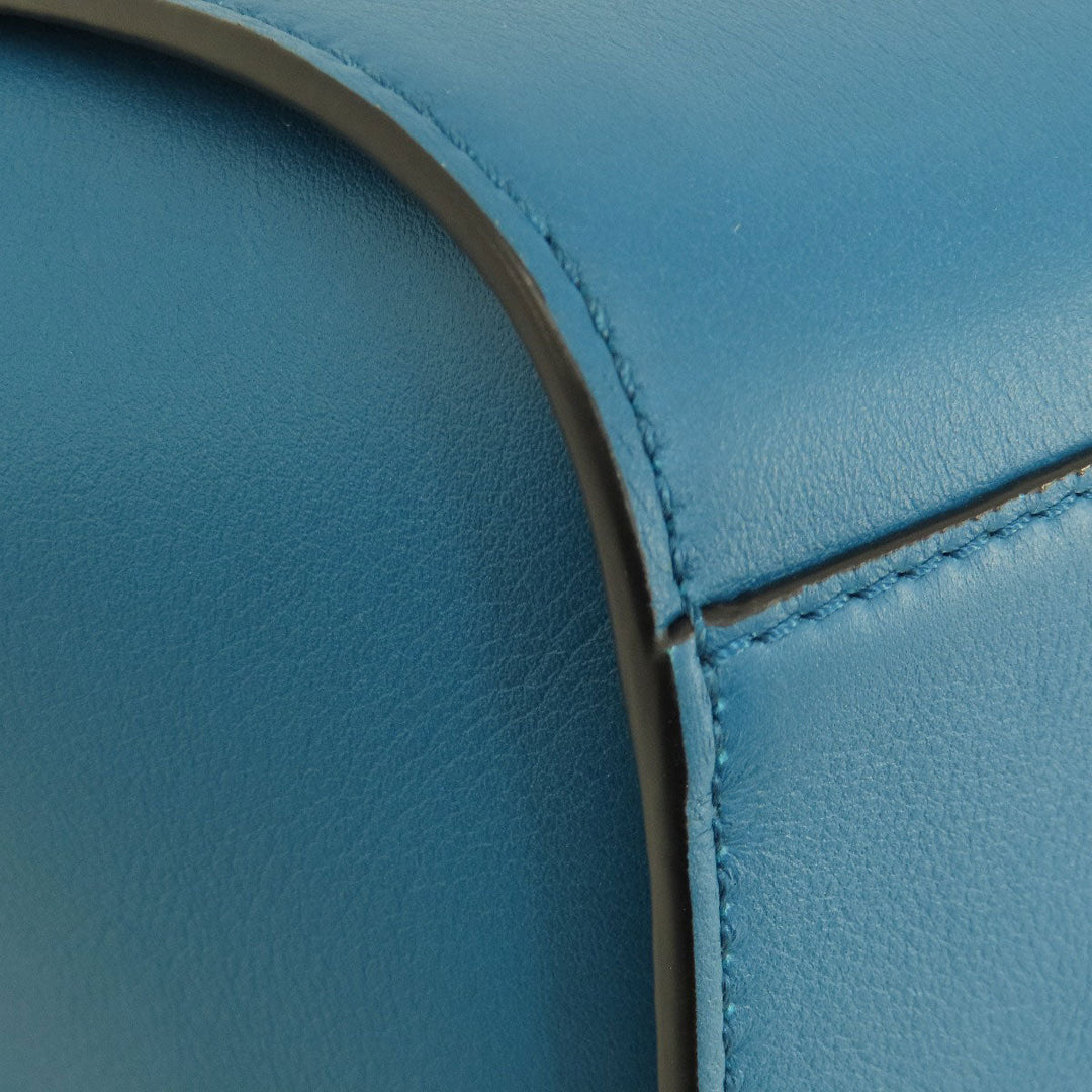 LOEWE Handbag Calfskin blue Hammock mini 2WAY Women Used Authentic