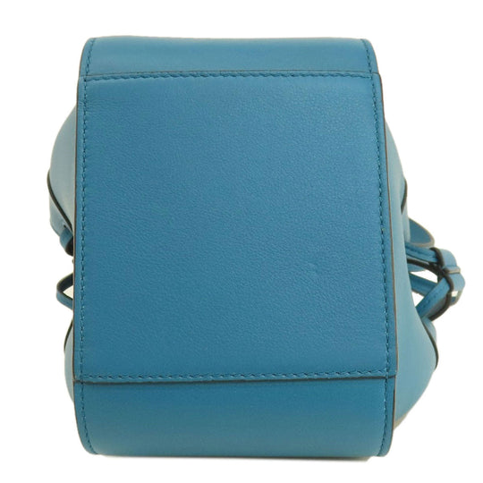 LOEWE Handbag Calfskin blue Hammock mini 2WAY Women Used Authentic