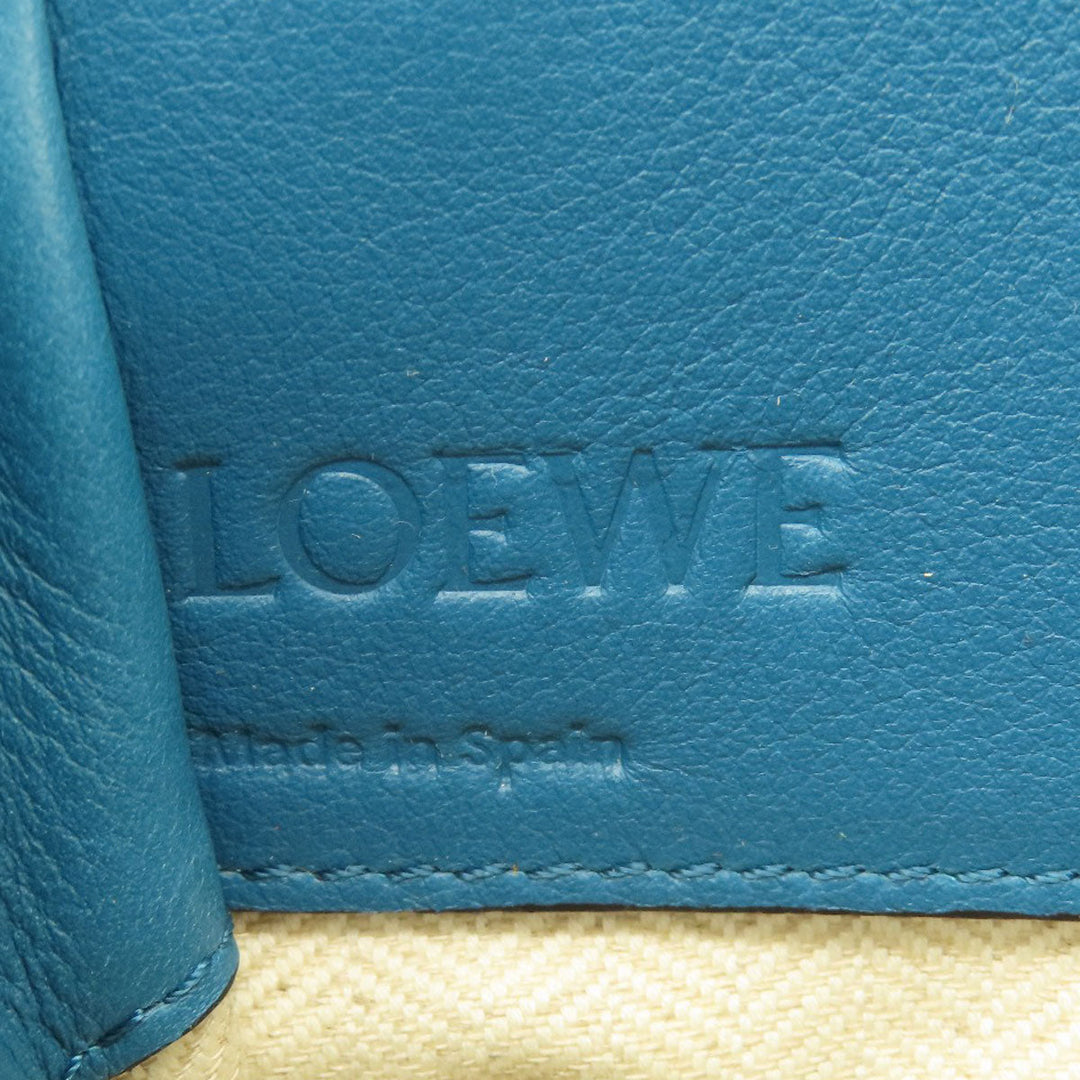 LOEWE Handbag Calfskin blue Hammock mini 2WAY Women Used Authentic