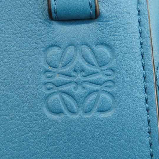 LOEWE Handbag Calfskin blue Hammock mini 2WAY Women Used Authentic