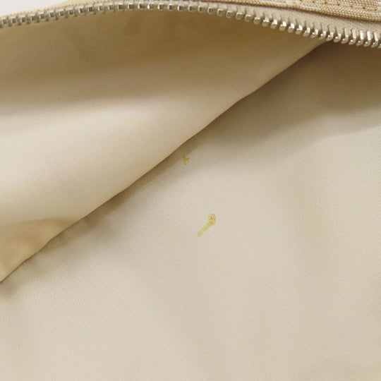 CHANEL Tote Bag Nylon jacquard beige New travel line GM
