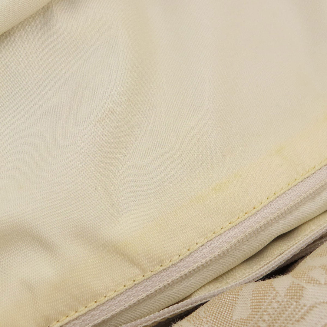 CHANEL Tote Bag Nylon jacquard beige New travel line GM