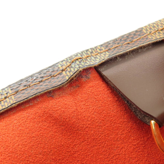LOUIS VUITTON Handbag N51140 Damier canvas Brown Sac Plat Damier Ebene Women Used Authentic