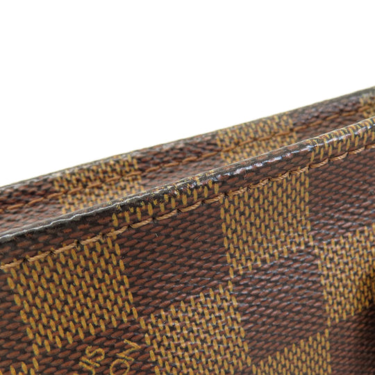 LOUIS VUITTON Handbag N51140 Damier canvas Brown Sac Plat Damier Ebene Women Used Authentic