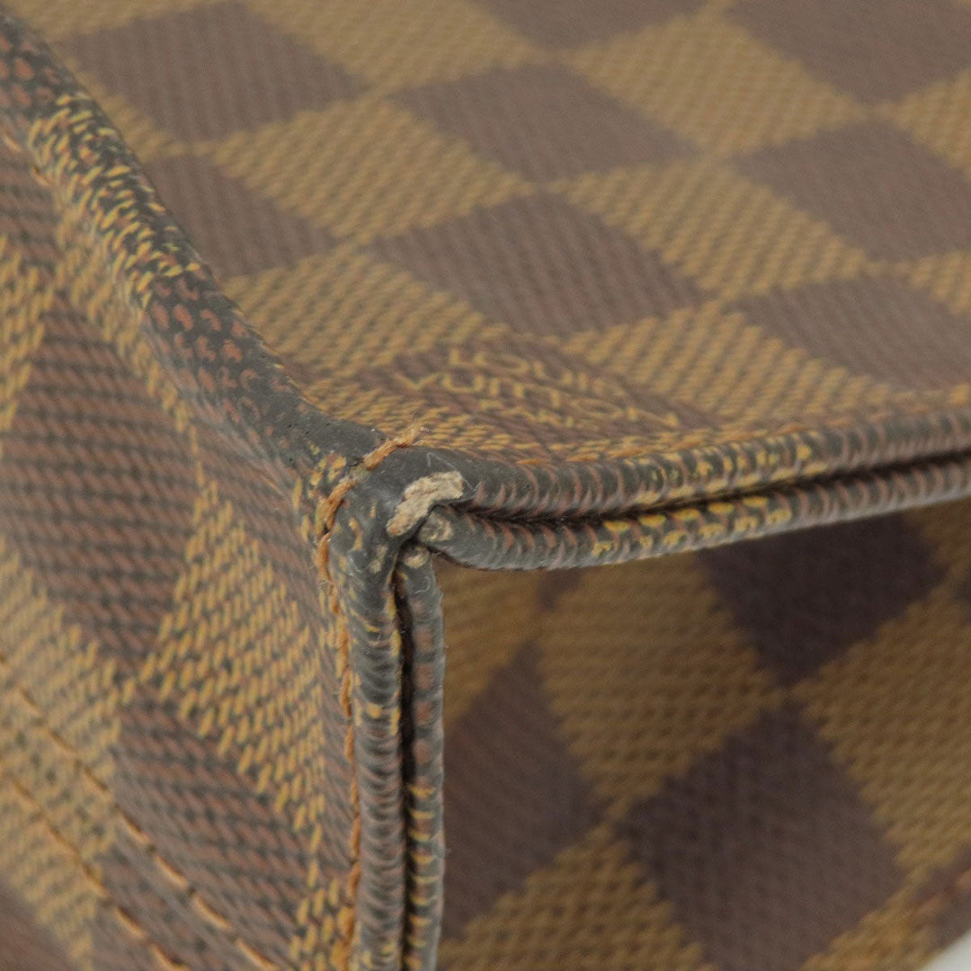 LOUIS VUITTON Handbag N51140 Damier canvas Brown Sac Plat Damier Ebene Women Used Authentic