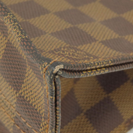 LOUIS VUITTON Handbag N51140 Damier canvas Brown Sac Plat Damier Ebene Women Used Authentic