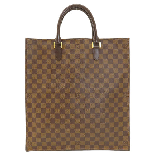 LOUIS VUITTON Handbag N51140 Damier canvas Brown Sac Plat Damier Ebene Women Used Authentic