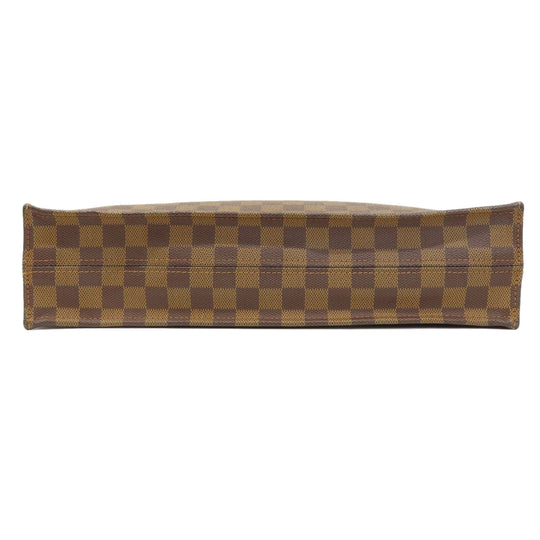 LOUIS VUITTON Handbag N51140 Damier canvas Brown Sac Plat Damier Ebene Women Used Authentic