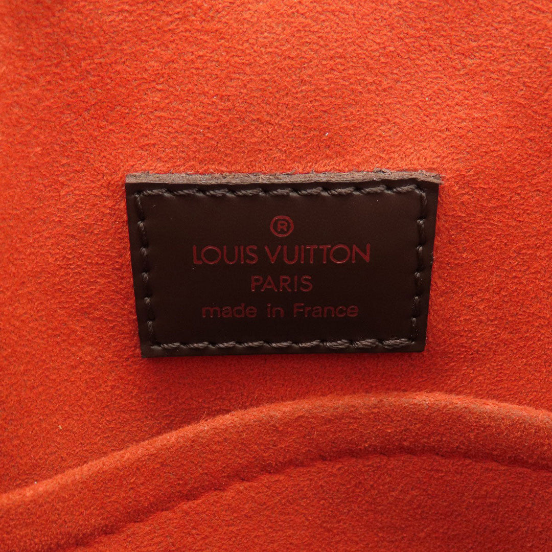 LOUIS VUITTON Handbag N51140 Damier canvas Brown Sac Plat Damier Ebene Women Used Authentic