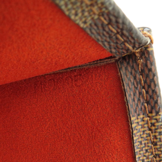 LOUIS VUITTON Handbag N51140 Damier canvas Brown Sac Plat Damier Ebene Women Used Authentic